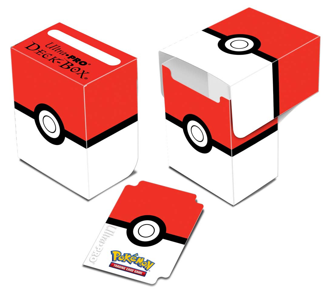 Ultra Pro Pokemon Sleeves with Pokeball /& Ultra Pro Pokemon Deck Box Featuring Pokeball Bundle