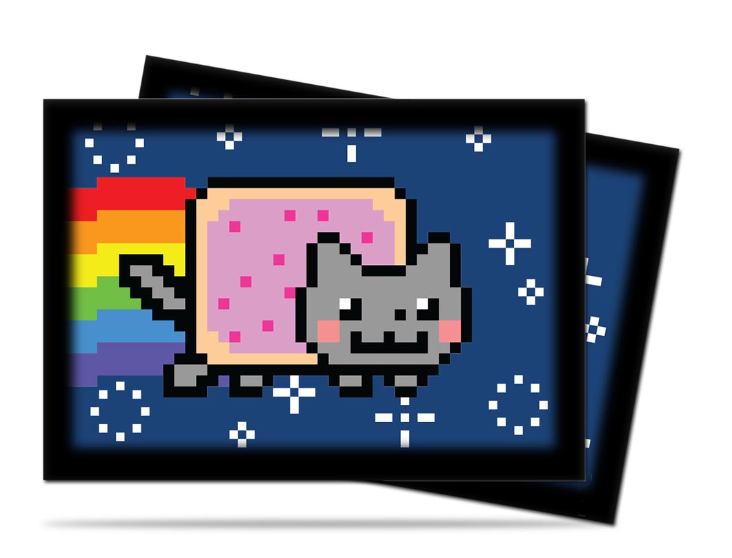 Ultra Pro Nyan Cat 60 ValentNyan Cat Small Size Deck Protector Sleeves 